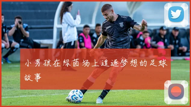 小男孩在绿茵场上追逐梦想的足球故事